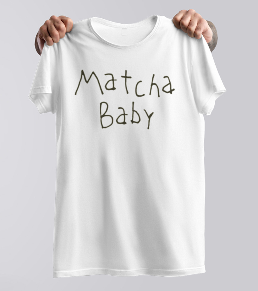 Matcha Baby Simple Handwritten T-Shirt