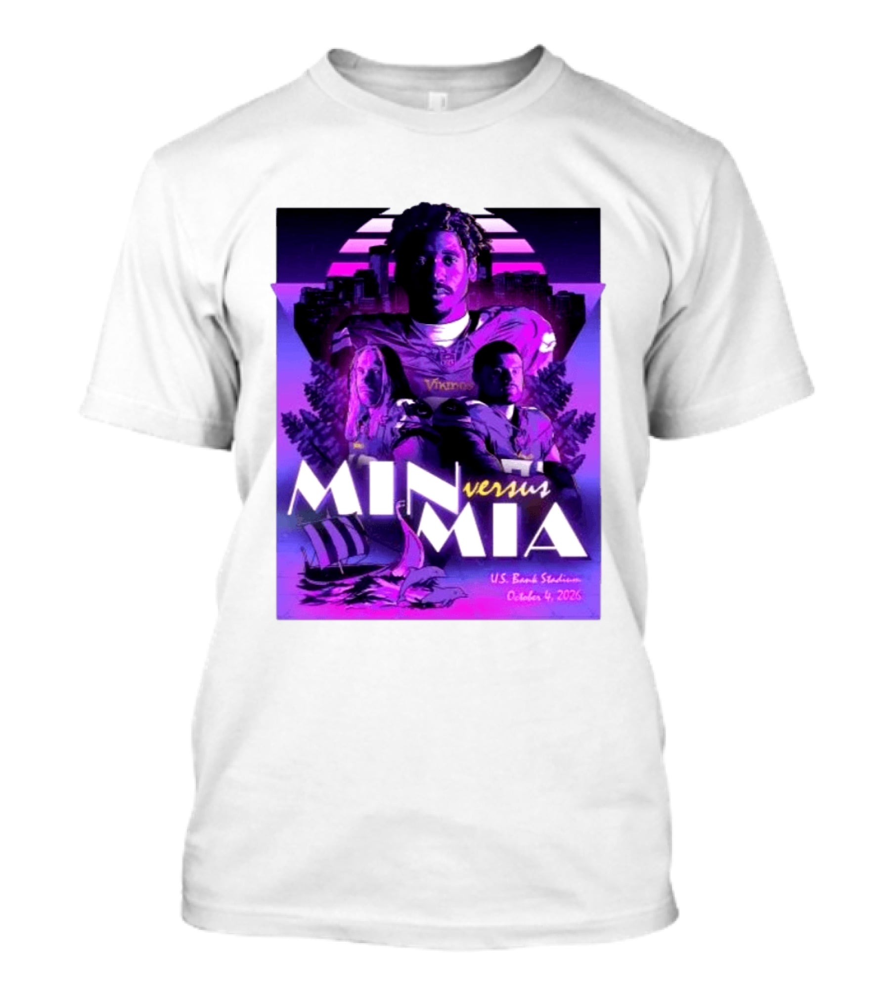 MIN Vs MIA U.S Bank Stadium October 4 2026 T-Shirt