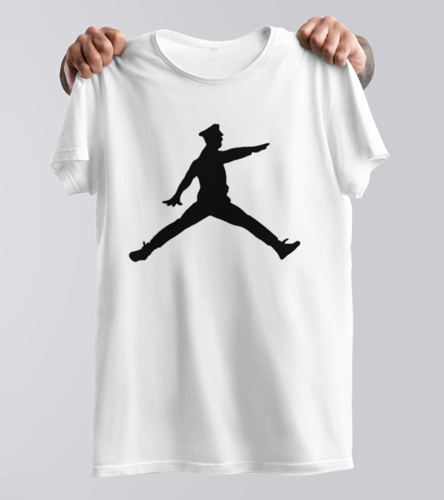 Police Officer Jumpman Figure T-Shirt