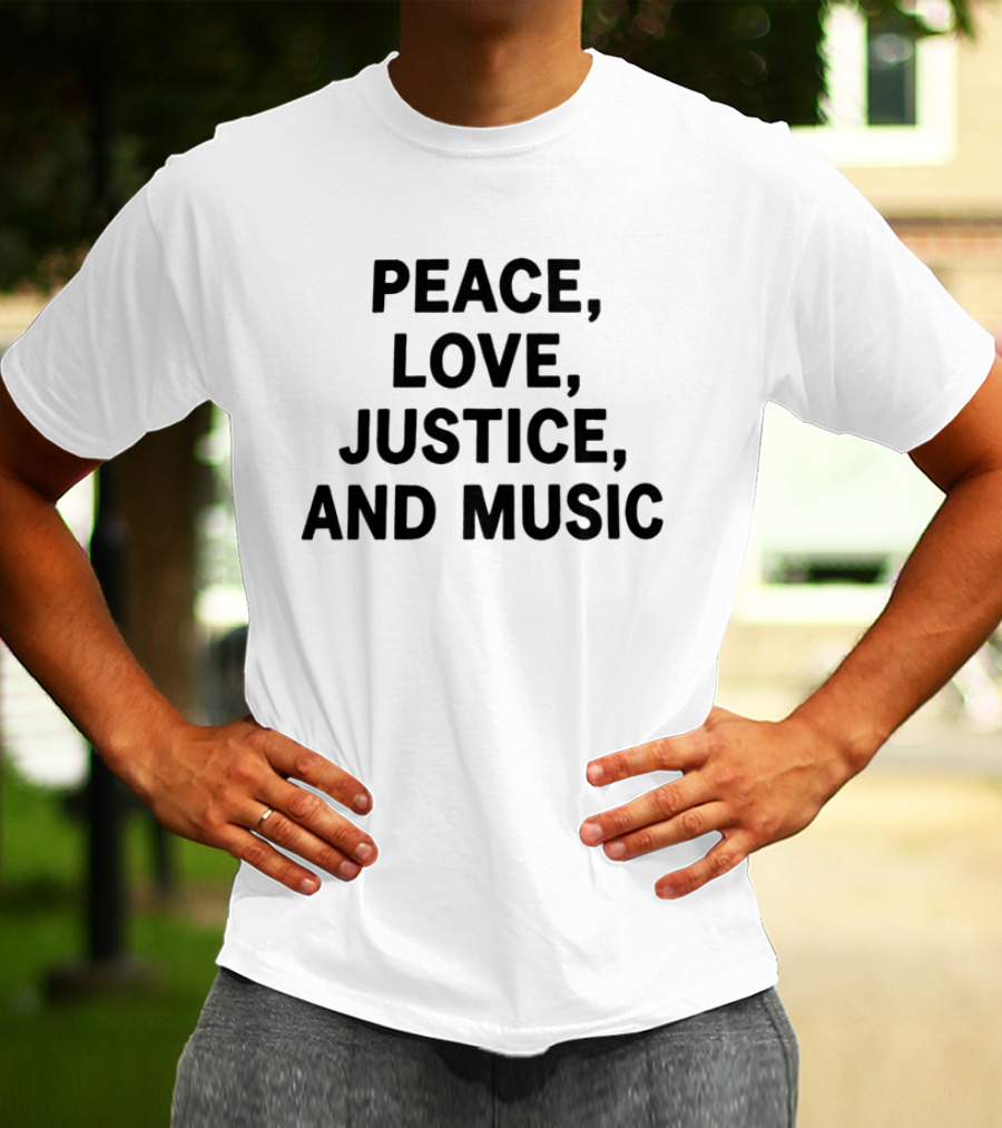 Peace Love Justice And Music Power To The People Columbia MD October 3 2026 Merriweather Post Pavilion Snapback Hat T-Shirt