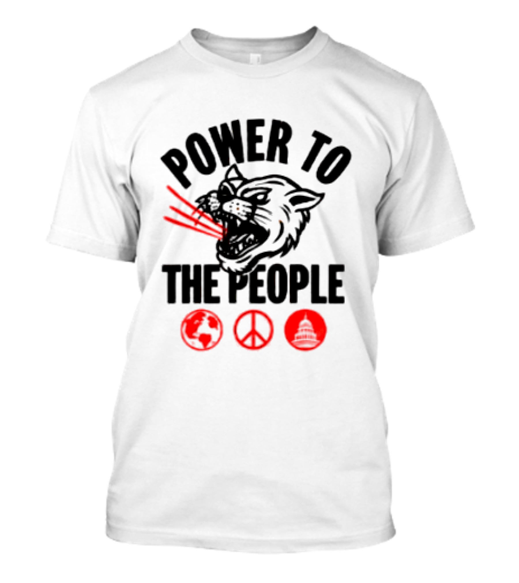 Power To The People 2026 Columbia MD October 3 Merriweather Post Pavilion The Tiger Peace T-Shirt