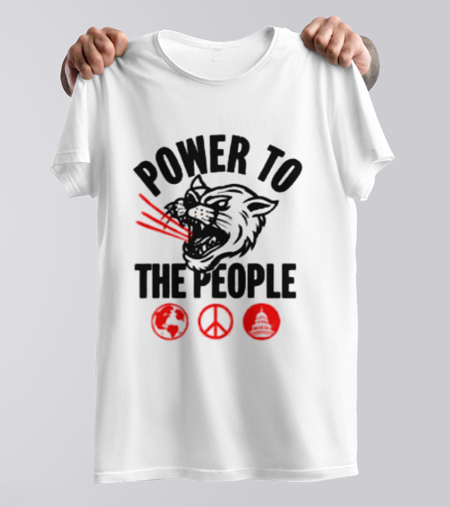Power To The People 2026 Columbia MD October 3 Merriweather Post Pavilion The Tiger Peace T-Shirt
