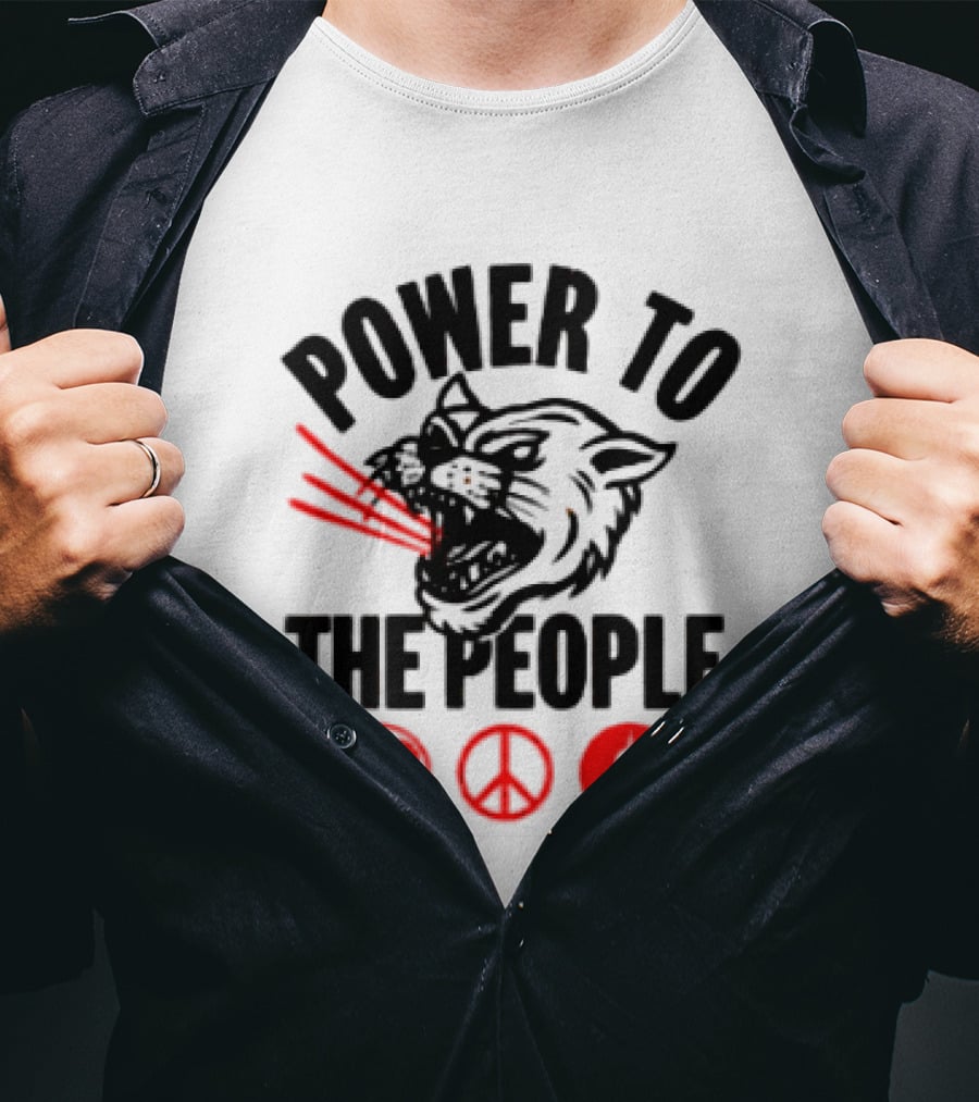 Power To The People 2026 Columbia MD October 3 Merriweather Post Pavilion The Tiger Peace T-Shirt