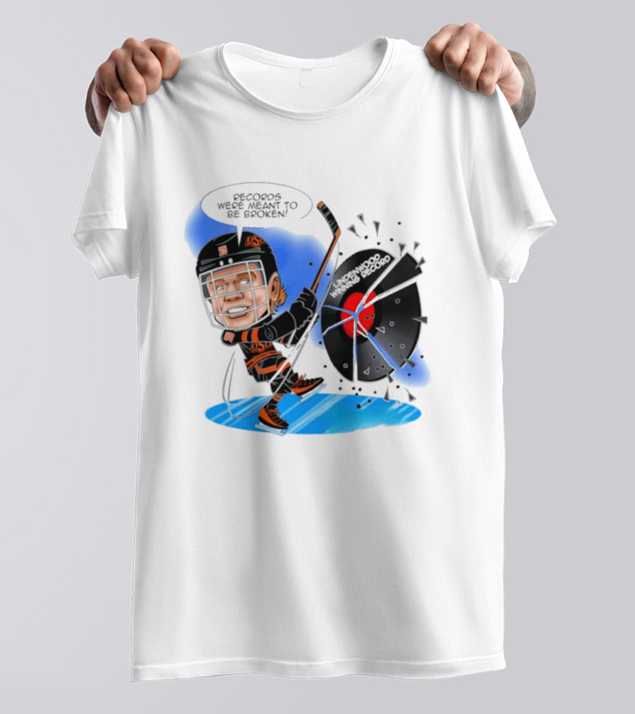 Records Were Meant To Be Broken Lindenwood Hockey Winning Record T-Shirt