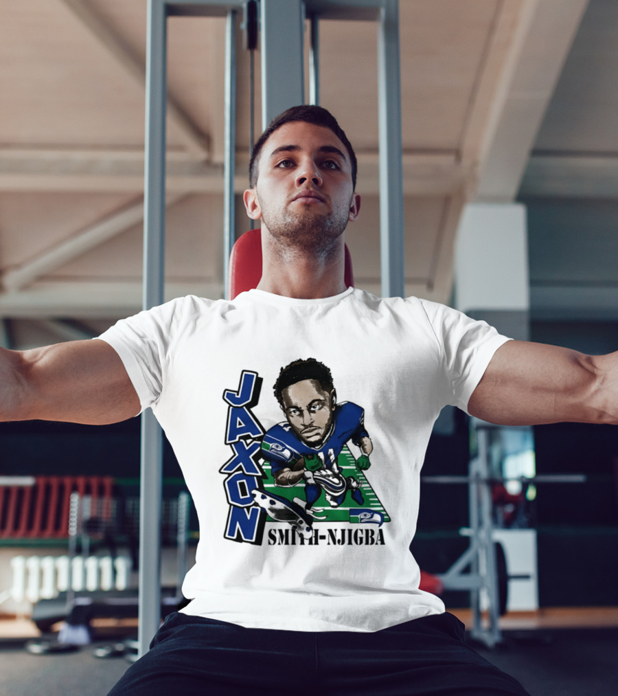 Seattle Seahawks Jaxon Smith Njigba Football Caricature T-Shirt