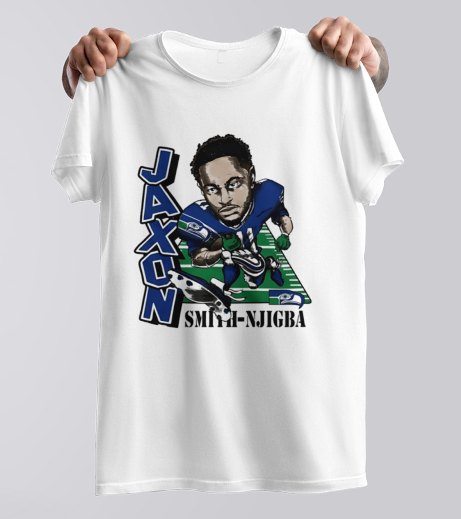 Seattle Seahawks Jaxon Smith Njigba Football Caricature T-Shirt