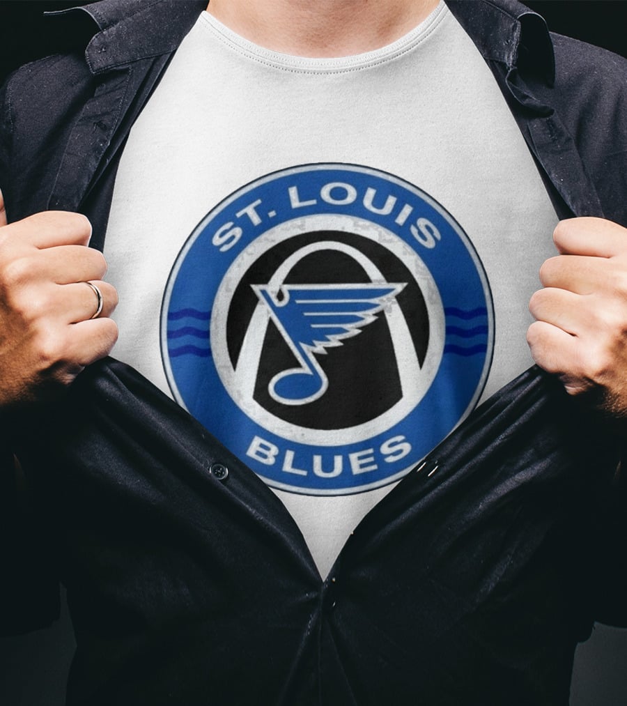 St. Louis Blues NHL Hockey Arch And Note T-Shirt