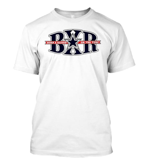 BXR Born X Raised On The Turf Streetwear Urban Football T-Shirt