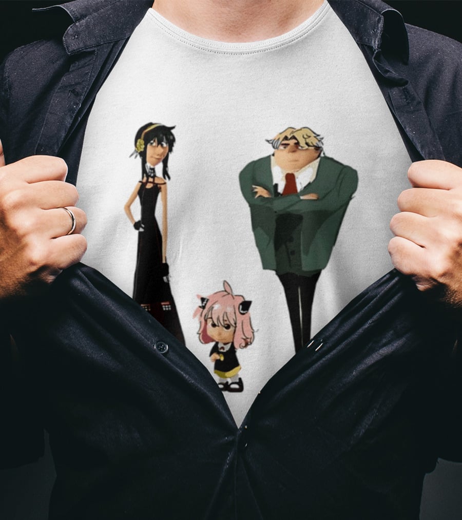 Despicable X Family Loid Forger Yor Forger Anya Forger Spy X Family Characters T-Shirt