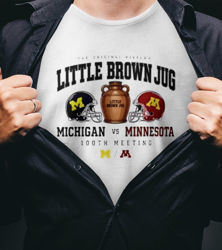 The Original Rivalry Little Brown Jug Michigan Vs Minnesota 100th Meeting 2026 T-Shirt