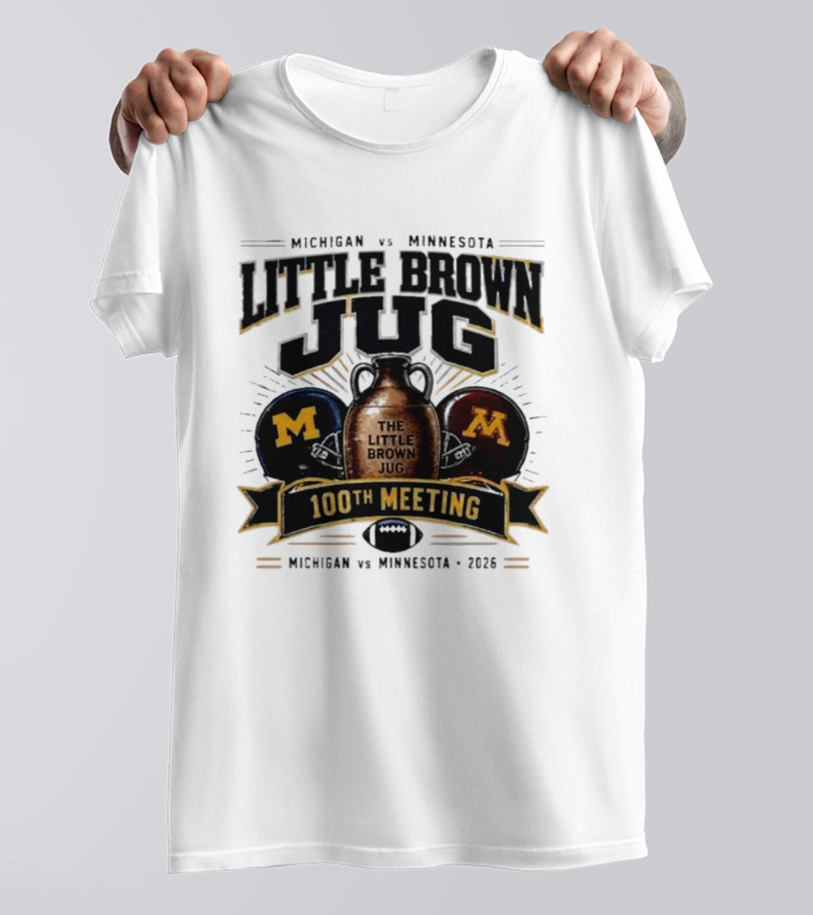 Michigan Vs Minnesota Little Brown Jug 100th Meeting 2023 T-Shirt