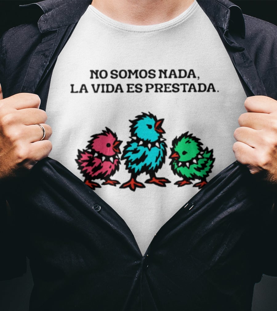 No Somos Nada La Vida Es Prestada Colorful Punk Chicks T-Shirt