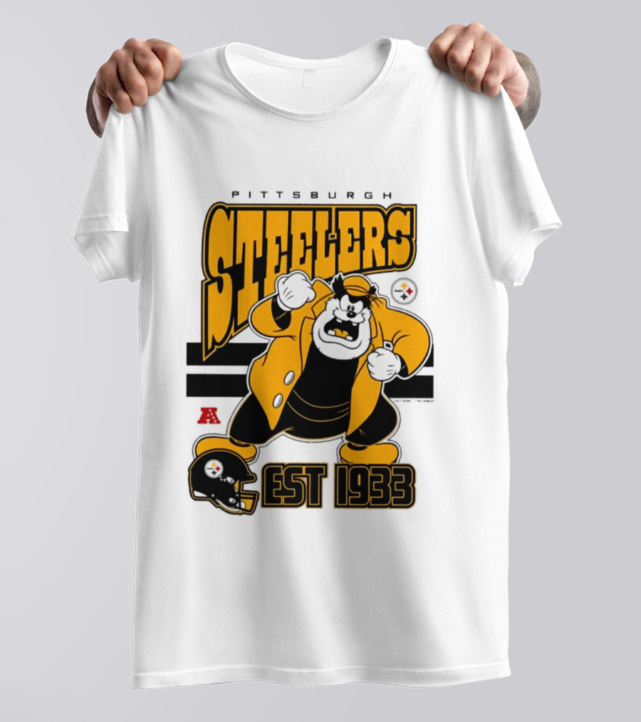 Pittsburgh Steelers Disney Pete EST 1933 NFL Collaboration T-Shirt