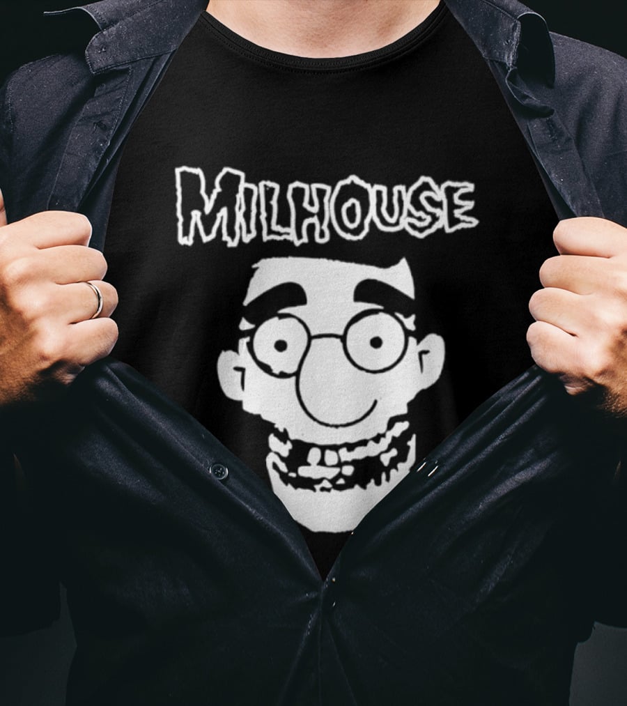 Milhouse Face The Simpsons Cartoon Animated Series T-Shirt