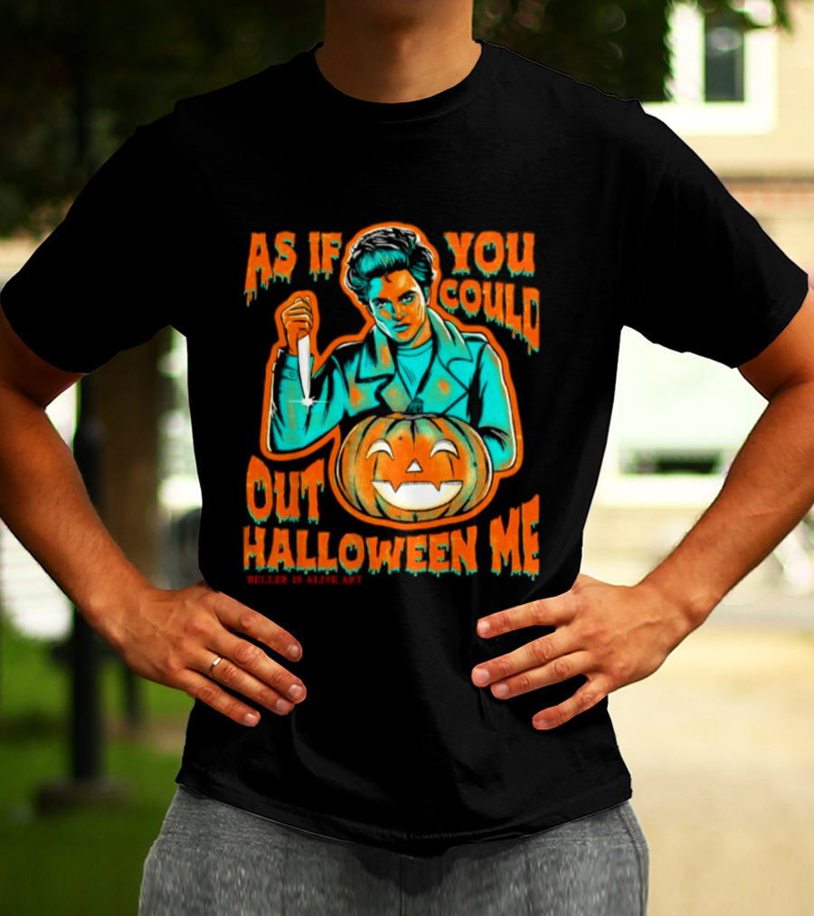Robert Pattinson As If You Could Out Halloween Me Knife Pumpkin T-Shirt