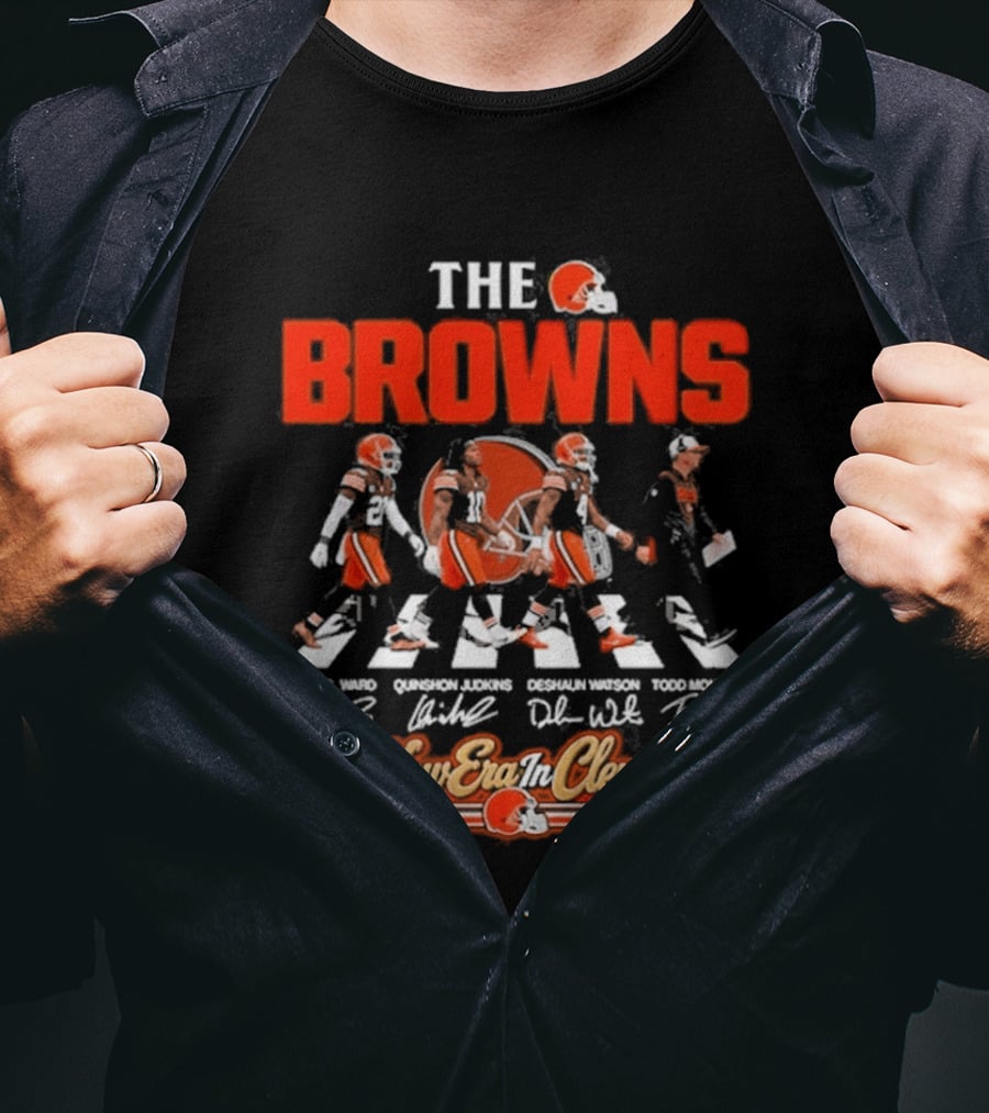 The Browns 2026 Football Team Abbey Road A New Era In Cleveland T-Shirt
