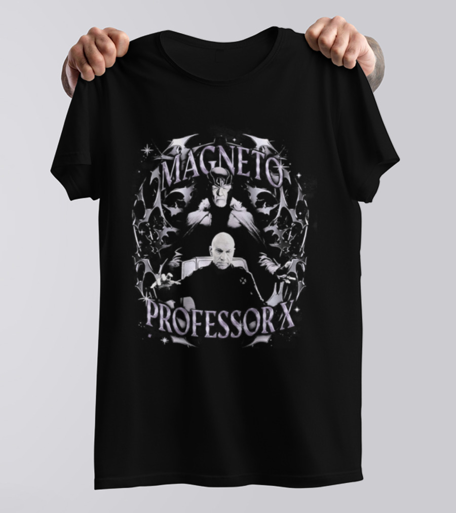 Magneto Professor X Men Marvel Mutants Face T-Shirt