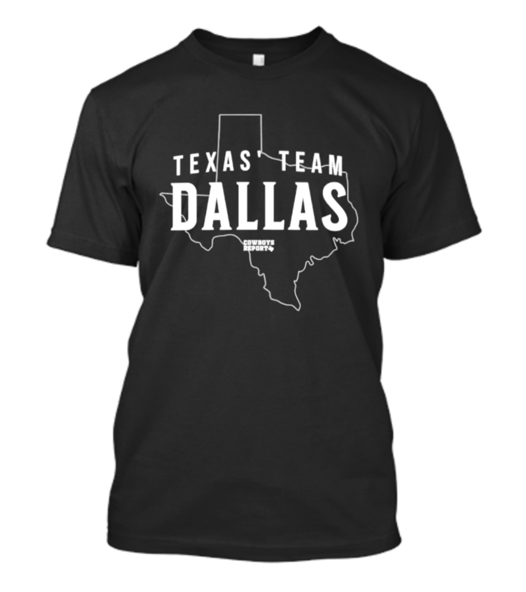 Texas Team Dallas Cowboys Map T-Shirt