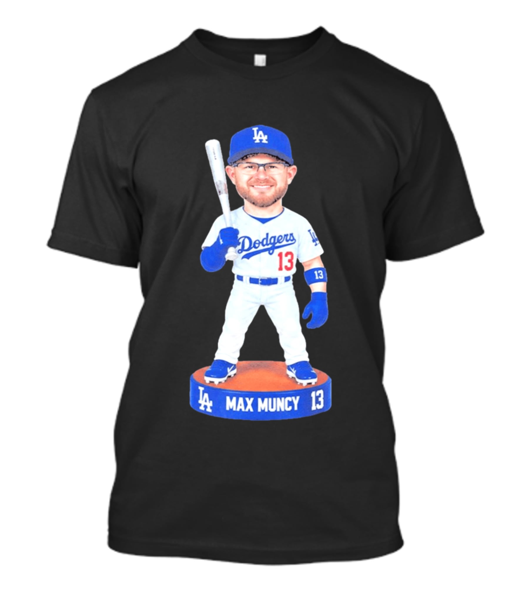Los Angeles Dodgers Max Muncy 13 Bobblehead Statue T-Shirt