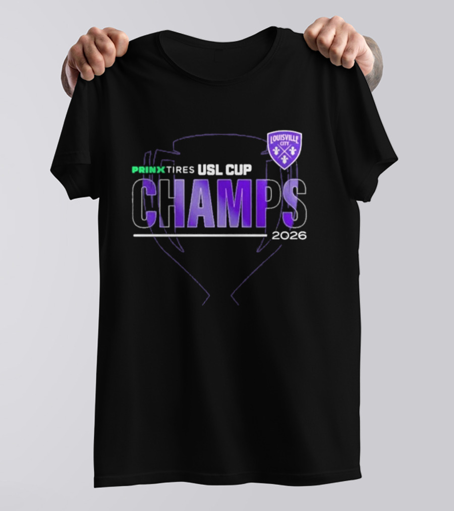 Louisville City FC Prinx Tires USL Cup Champions 2026 T-Shirt