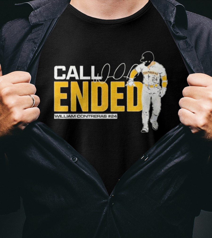 William Contreras Call Ended Baseball Player White And Gold T-Shirt