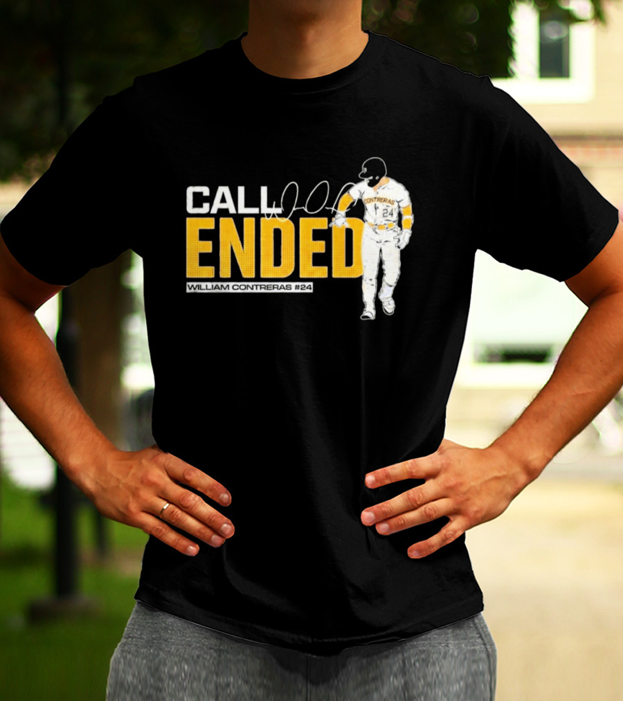 William Contreras Call Ended Baseball Player White And Gold T-Shirt