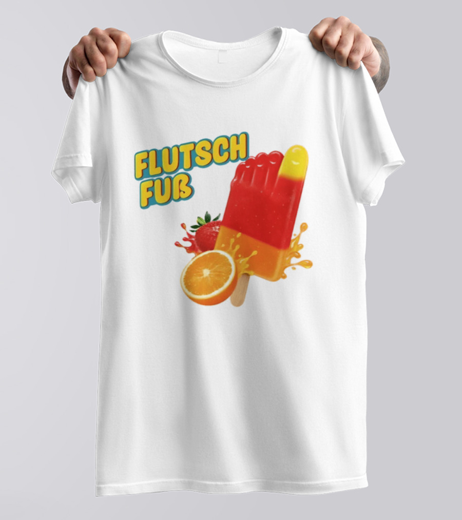 Flutsch Fub Popsicle Orange Strawberry Splash T-Shirt