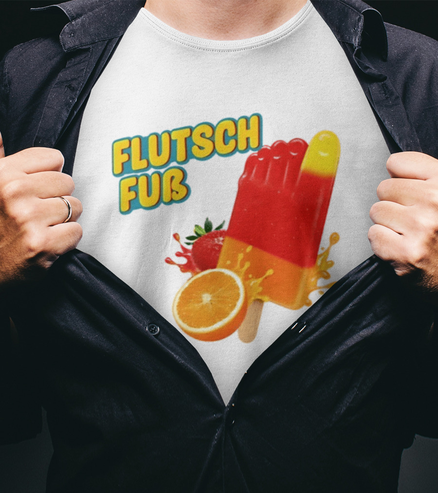 Flutsch Fub Popsicle Orange Strawberry Splash T-Shirt