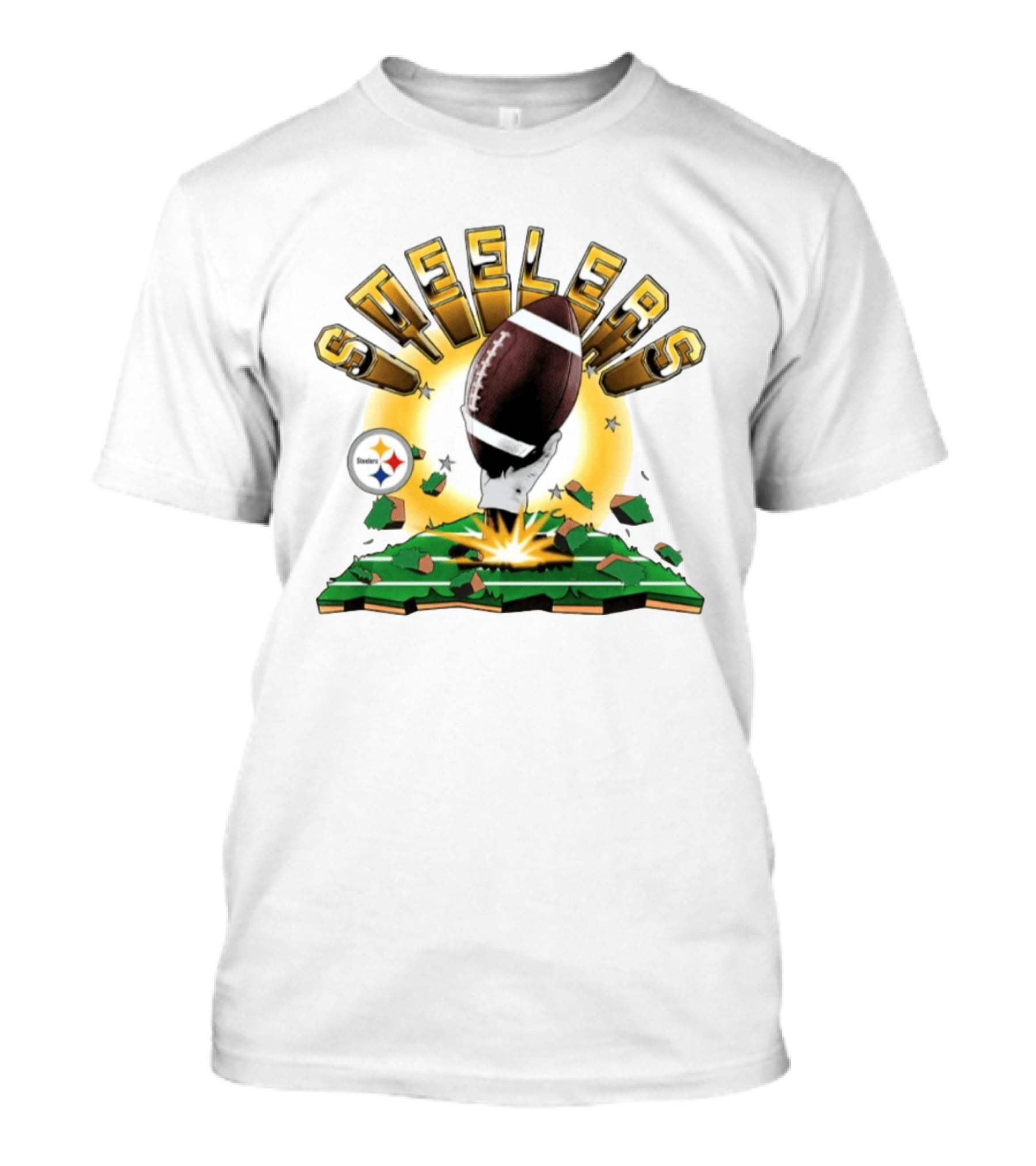 Pittsburgh Steelers Explode Football Clubhouse 2026 T-Shirt