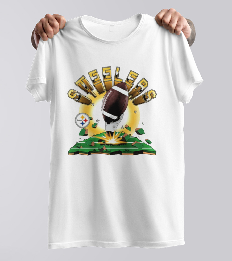 Pittsburgh Steelers Explode Football Clubhouse 2026 T-Shirt