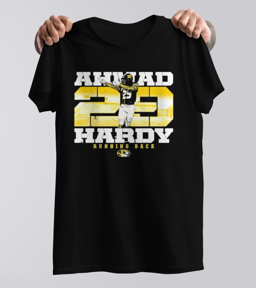 Ahmad 20 Hardy Running Back Missouri Tigers Football NCAA T-Shirt