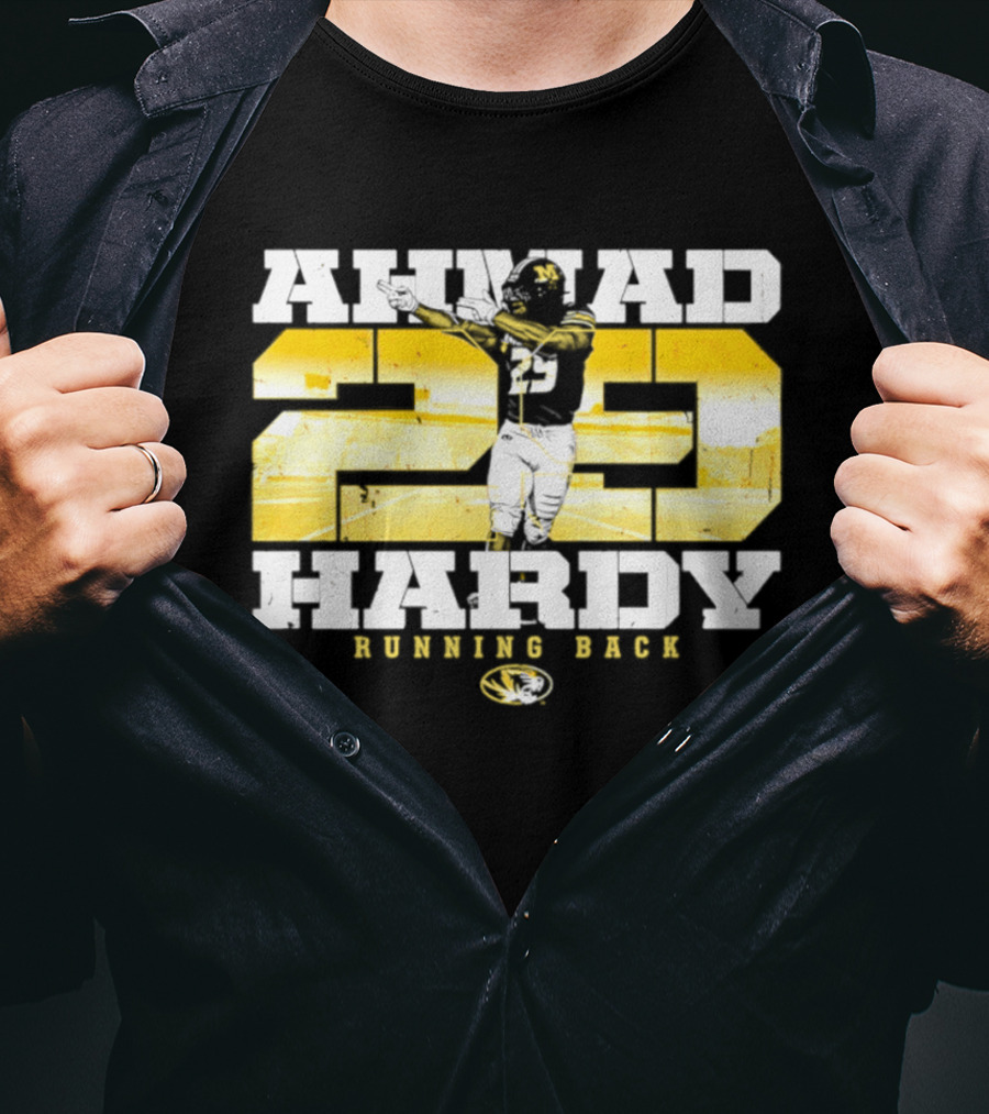 Ahmad 20 Hardy Running Back Missouri Tigers Football NCAA T-Shirt