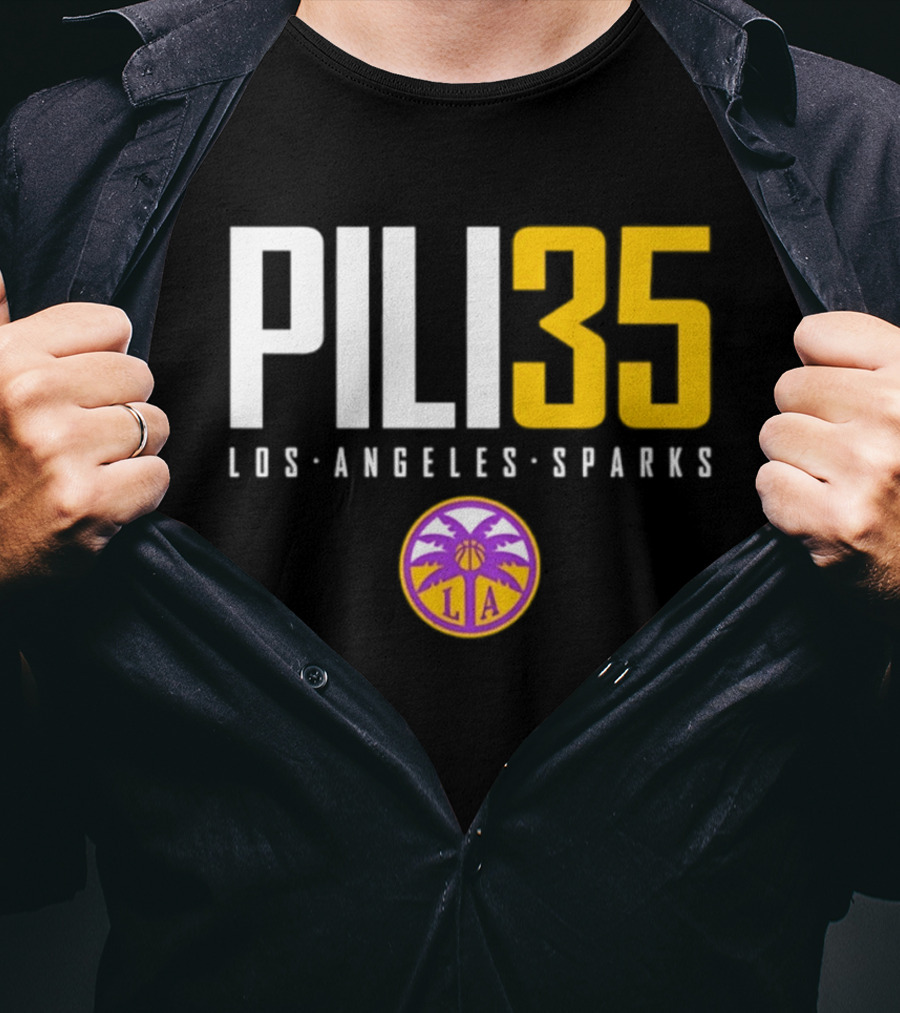 Pili 35 Los Angeles Sparks WNBA Basketball Team T-Shirt