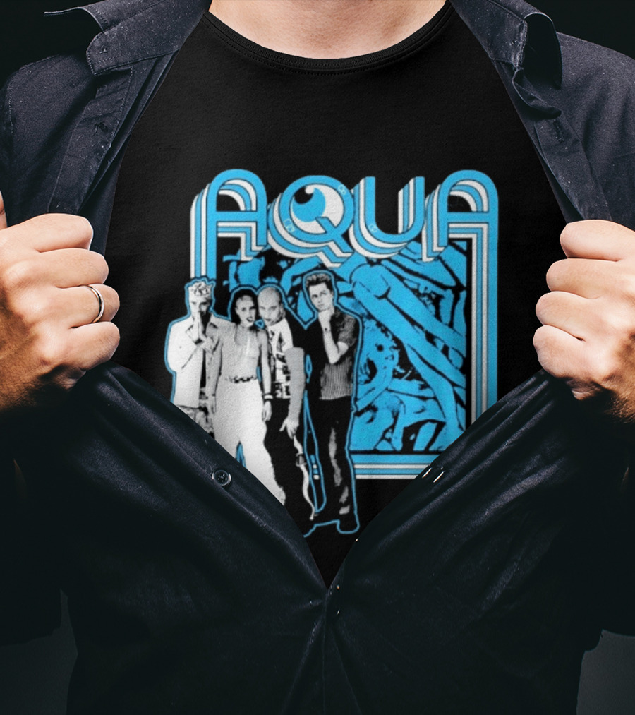 Aqua Band Members Barbie Girl 90s Pop Music Nostalgia T-Shirt