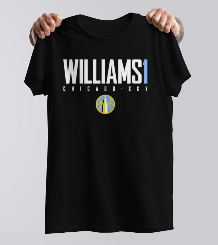 Williams 1 Chicago Sky WNBA Basketball T-Shirt