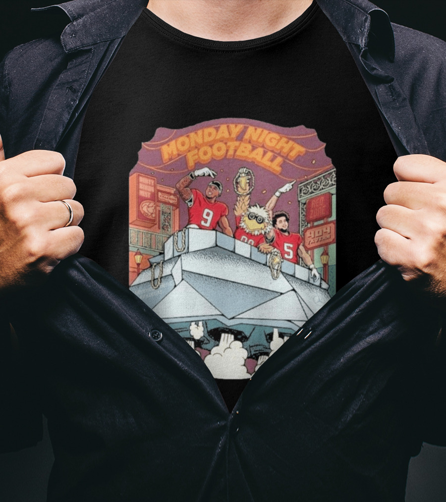 Monday Night Football Atlanta Falcons Dirty Bird Nest Red Zone Stadium T-Shirt