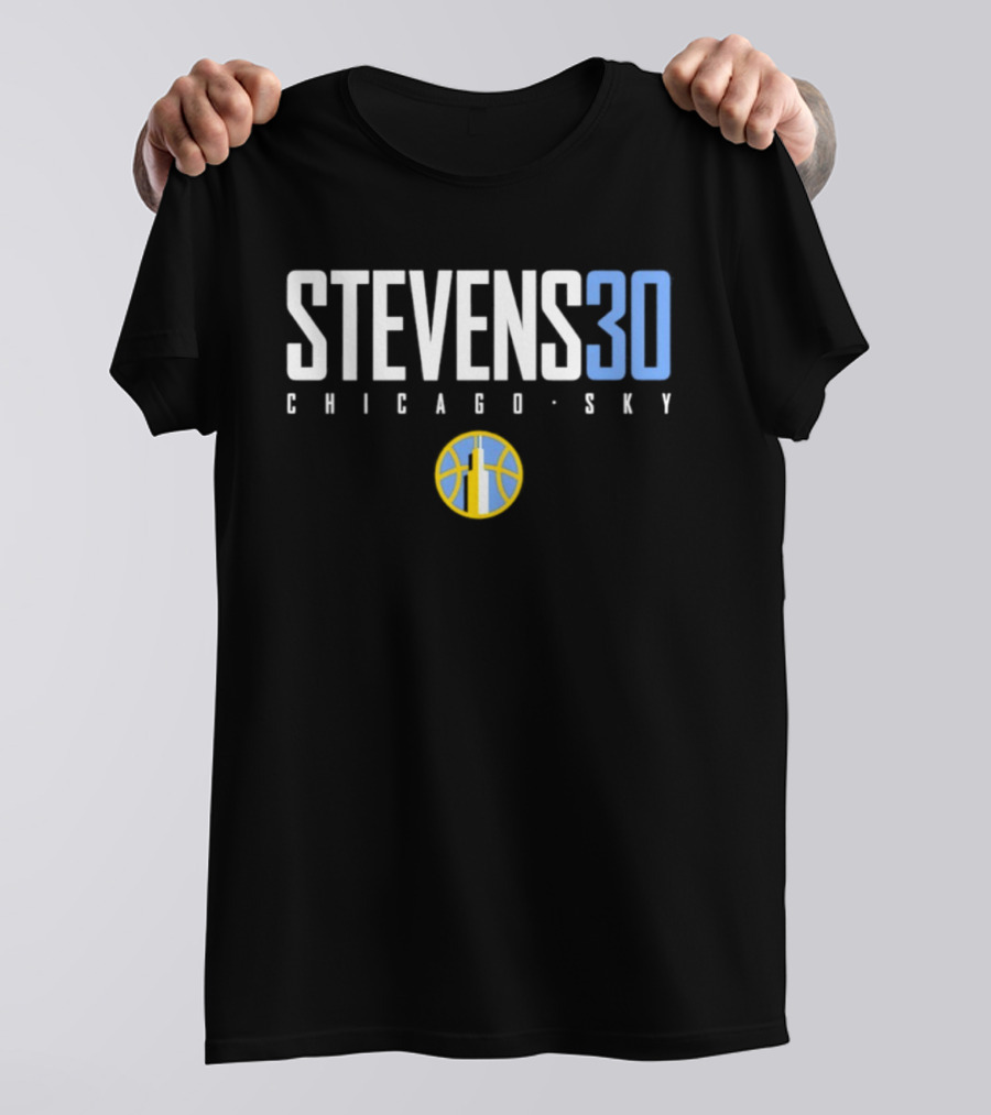 Azura Stevens 30 Chicago Sky WNBA Basketball T-Shirt
