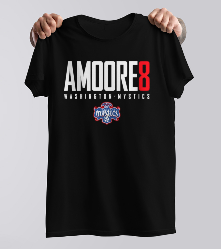 Amoore 8 Washington Mystics WNBA Mystics T-Shirt
