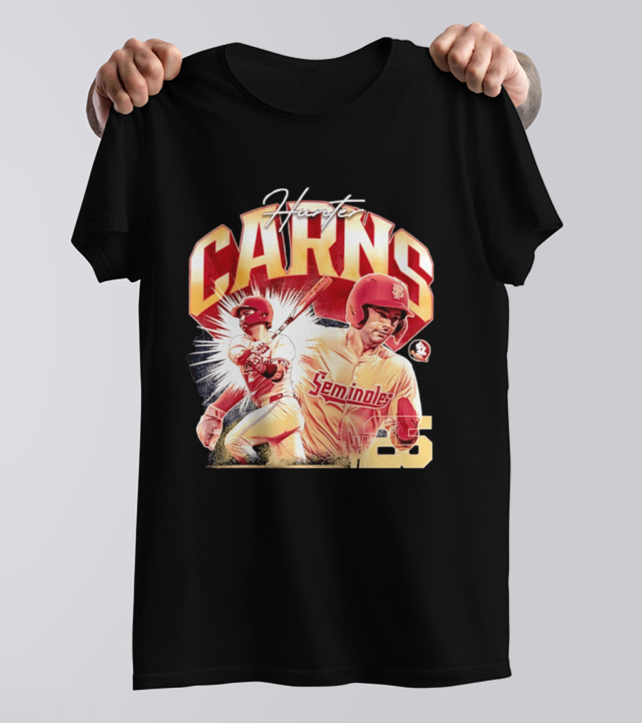 Hunter Carns Seminoles Baseball Florida State NCAA Player 25 T-Shirt