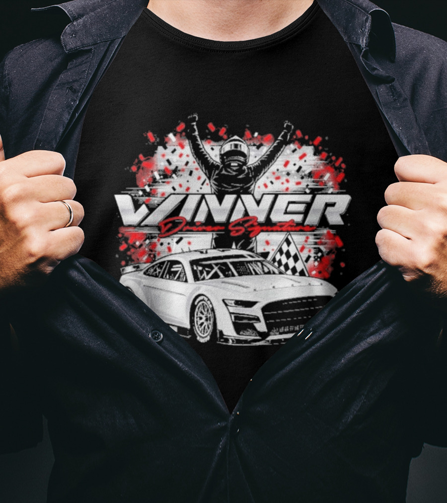 Chase Briscoe Winner South Point 400 Race Car Champion Celebration T-Shirt