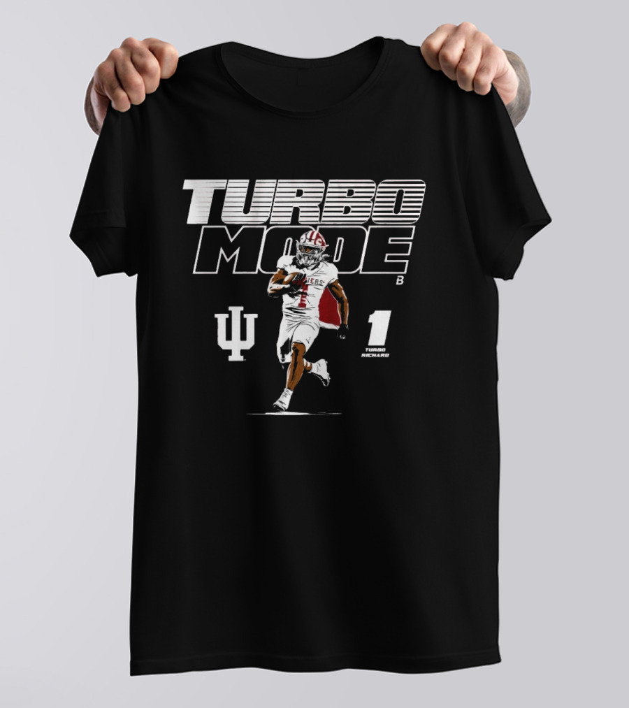 Indiana Turbo Mode Football Richard 1 IU Hoosiers T-Shirt