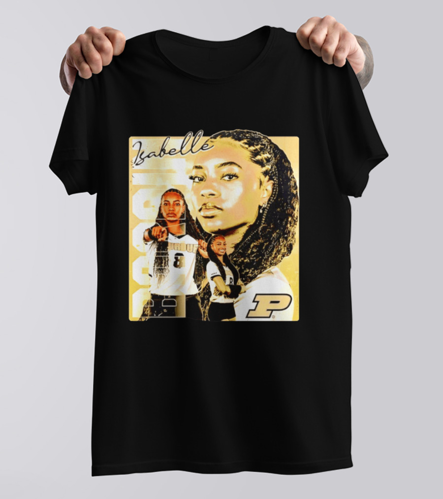 Isabelle Bardin Purdue Boilermakers Volleyball NCAA Team Player P Sports T-Shirt