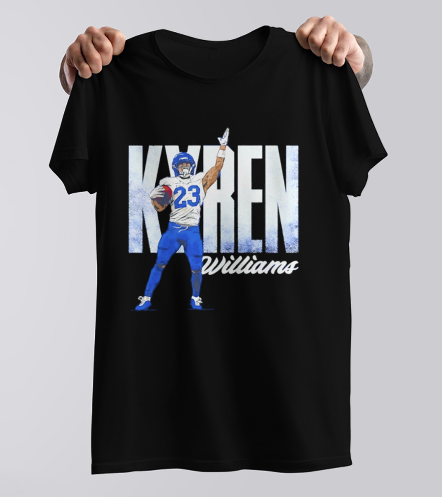 Kyren Williams Los Angeles Rams 23 Football Player Pose T-Shirt