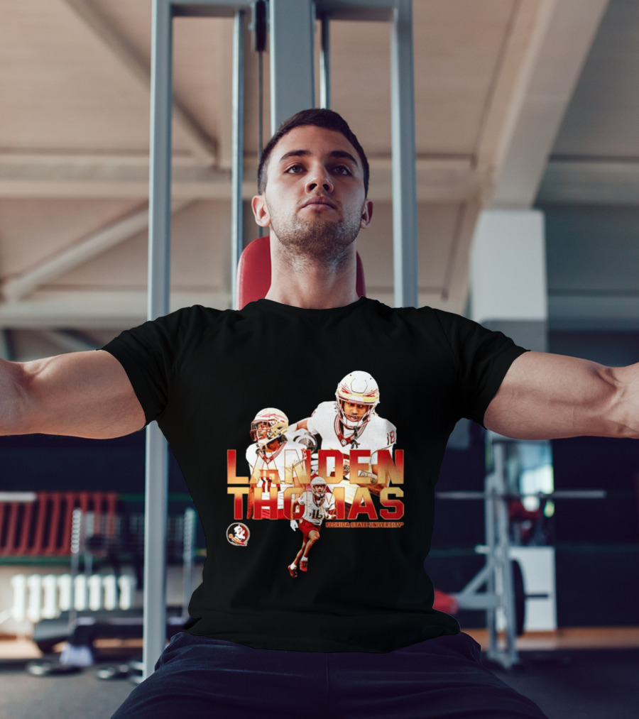 Landen Thomas Florida State University Football Player Collage T-Shirt