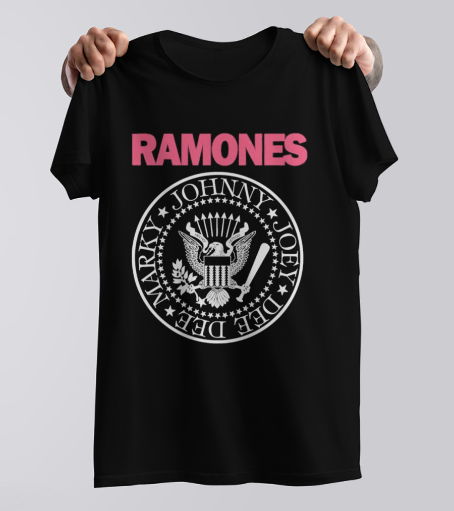 Ramones Seal Johnny Joey Dee Dee Marky Logo 78 83 T-Shirt