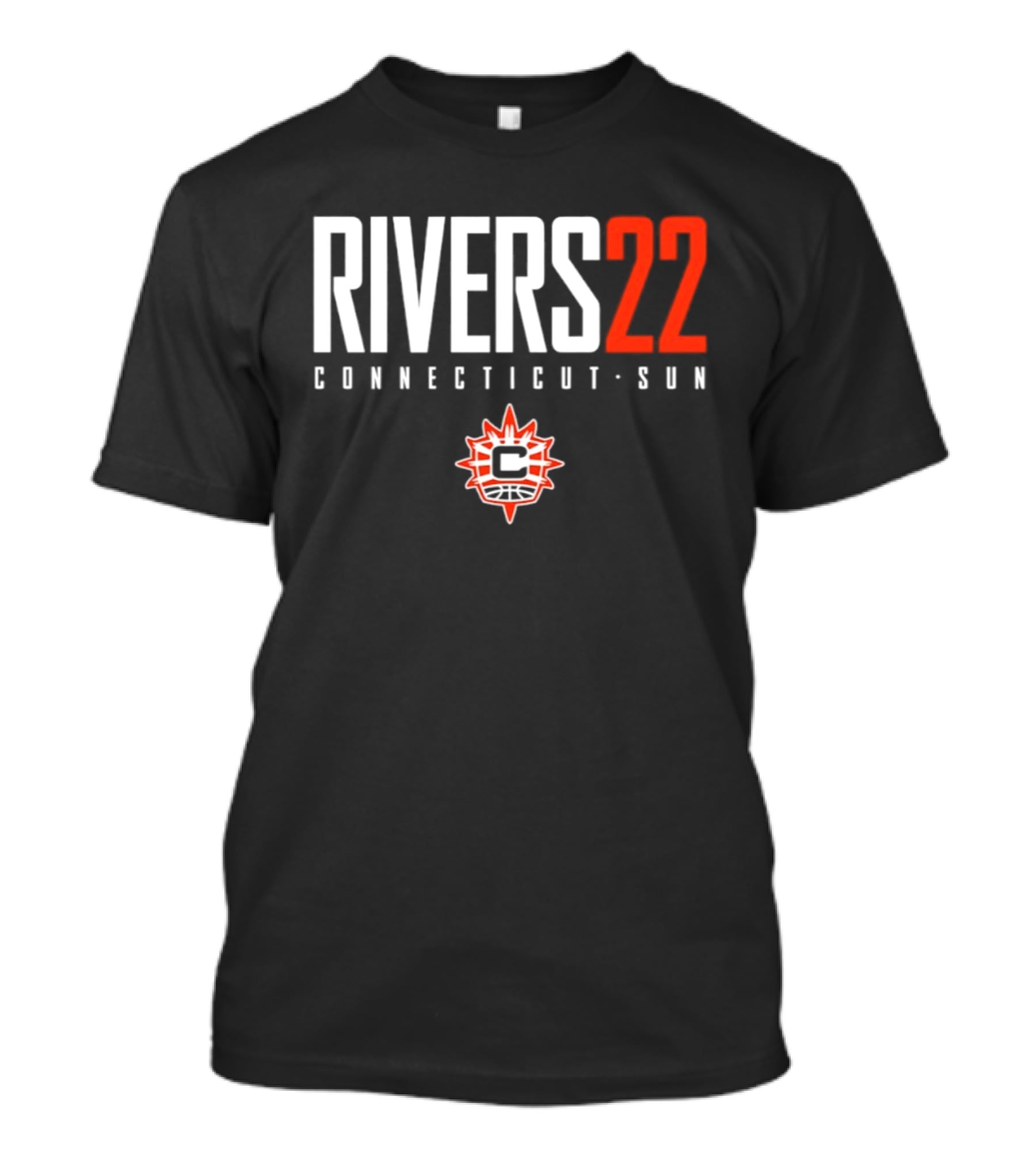Rivers 22 Connecticut Sun WNBA Player Name Number T-Shirt