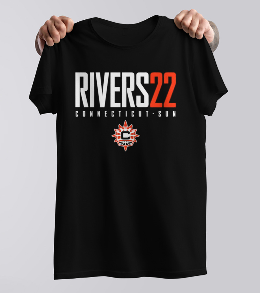 Rivers 22 Connecticut Sun WNBA Player Name Number T-Shirt