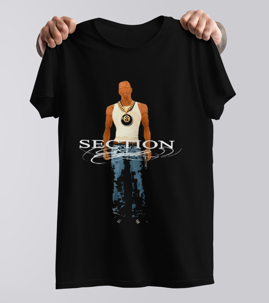 Section 8 CJ Black Gold Chain T-Shirt