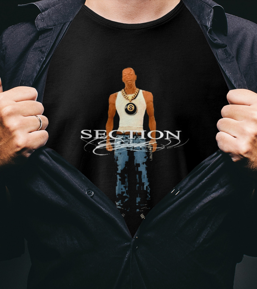 Section 8 CJ Black Gold Chain T-Shirt