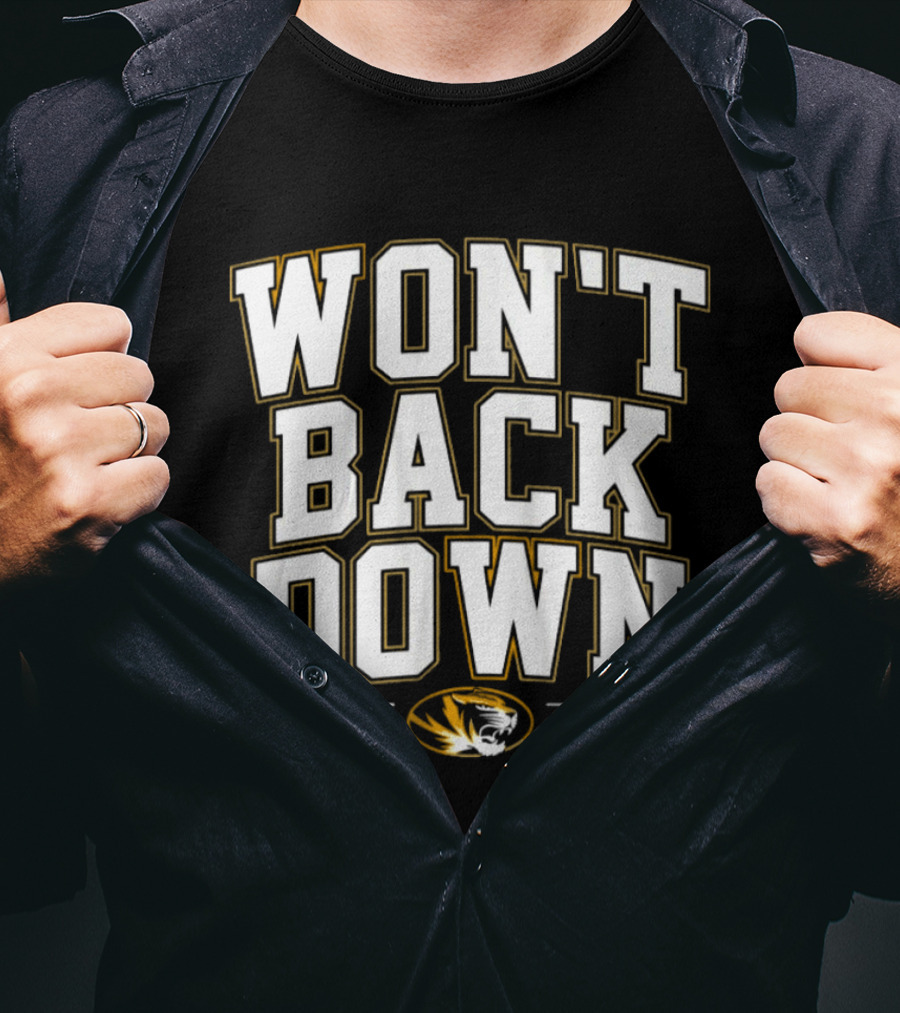 Missouri Won't Back Down 45 17 Football 10/3/26 T-Shirt